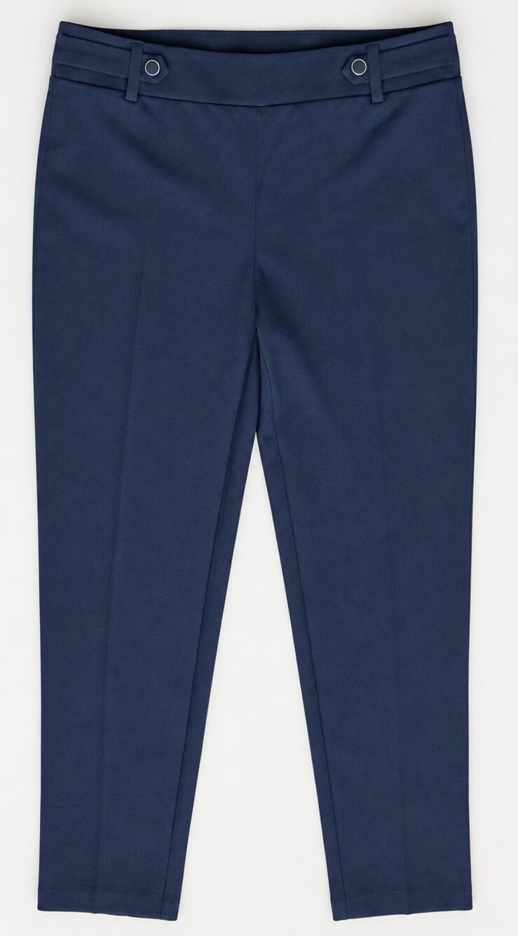 NYCC New York Clothing Co Women’s 10P Navy Pull-On Straight Leg Dress Pants